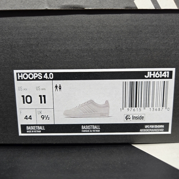New adidas Hoops 4.0 Cloud White Men\'s Basketball Shoes Size 10 main image 4